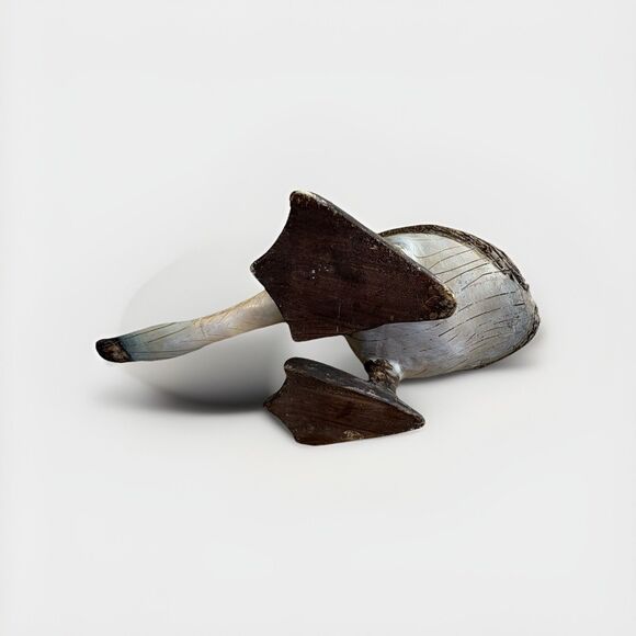 Indian Runner Duck Goose Resin Wood like Sophie Farmhouse Shelf Sitter Decor 8” - Picture 3 of 7